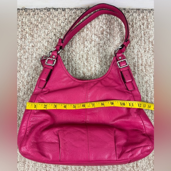 Coach Maggie Madison Fuchsia Soft Leather Shoulder Bag - Picture 10 of 16